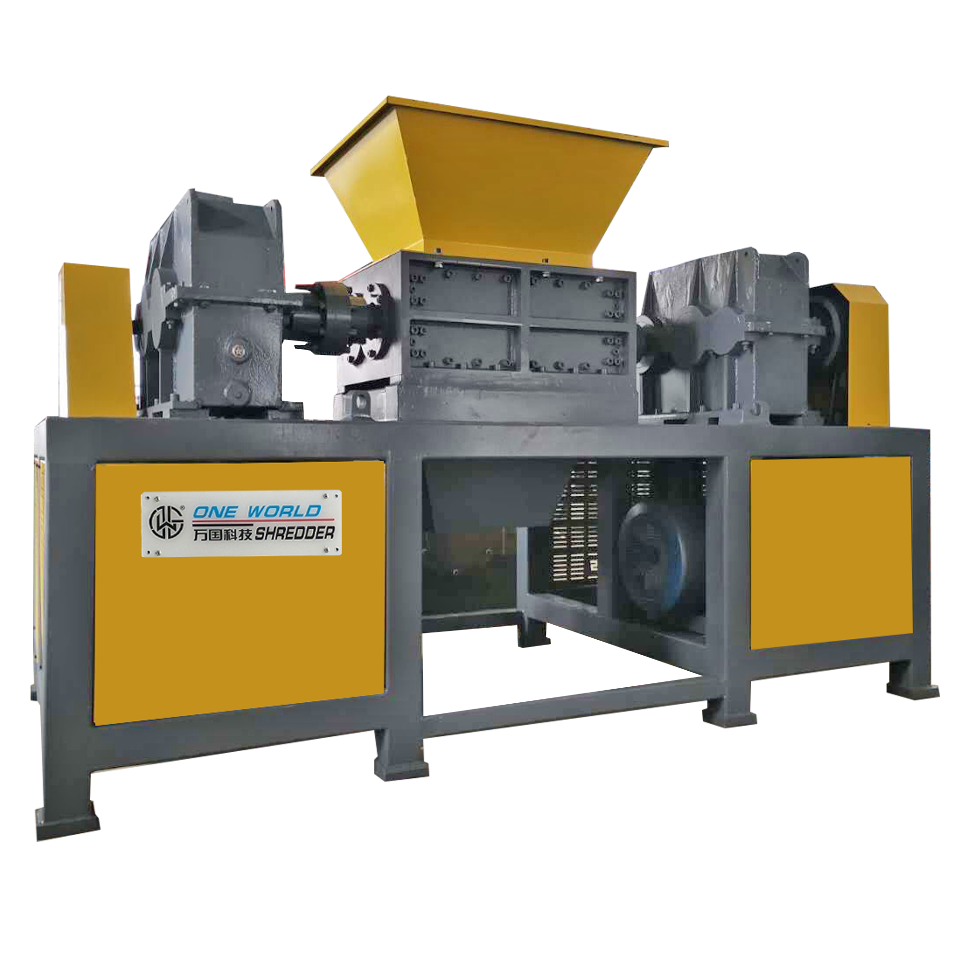 600 Model Large Double Shaft Shredder Machine for Metal Sheet Crushing 