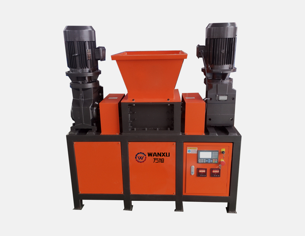 small shredder machine double motor drive crusher machine 