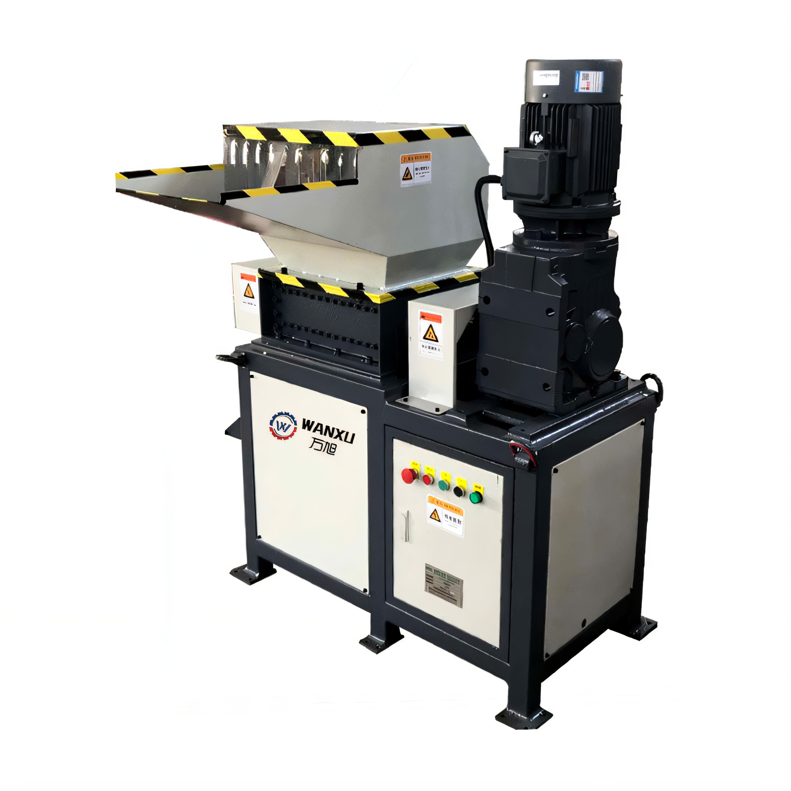 200 model shrdder machine plastic bottle and can crusher machine