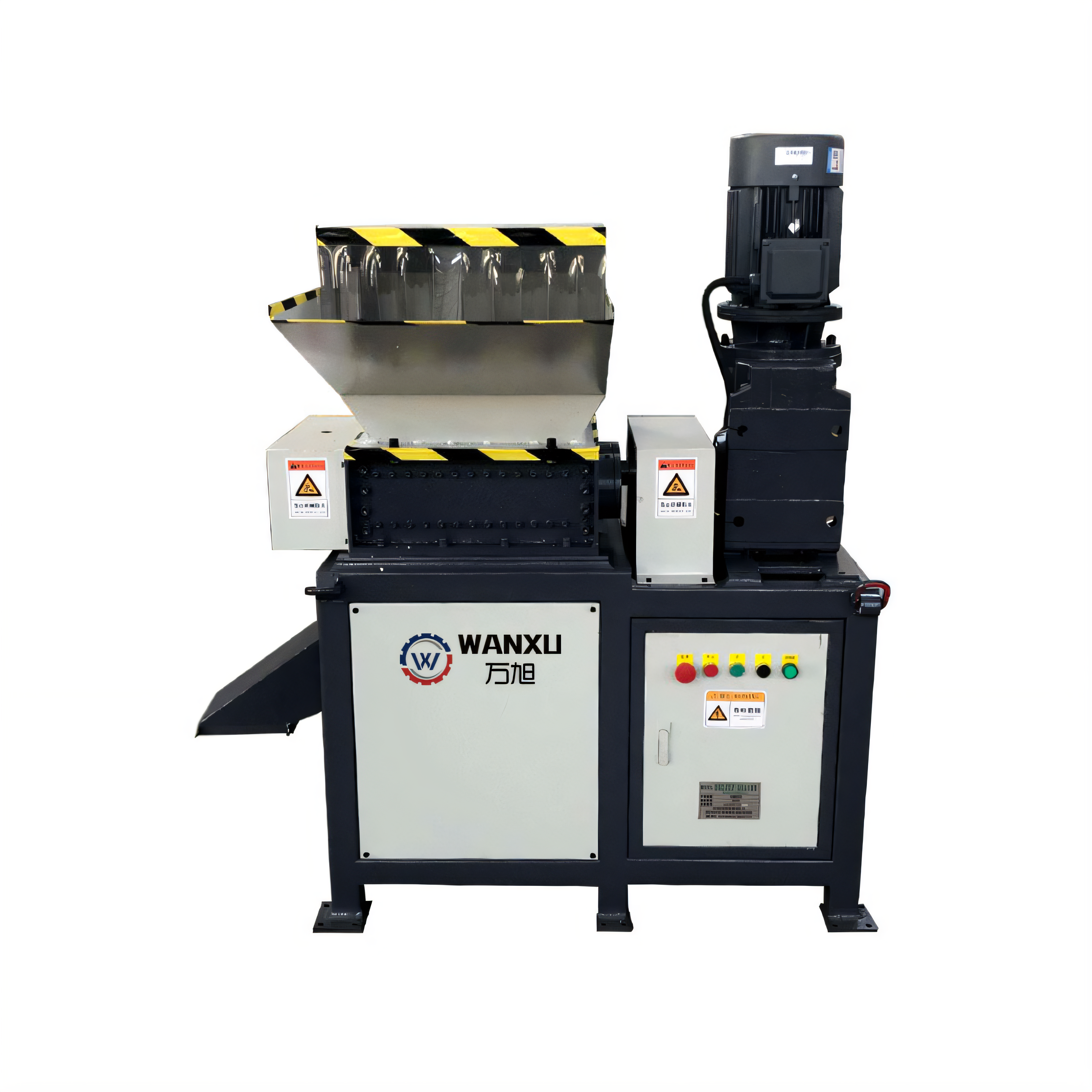 200 model shrdder machine plastic bottle and can crusher machine