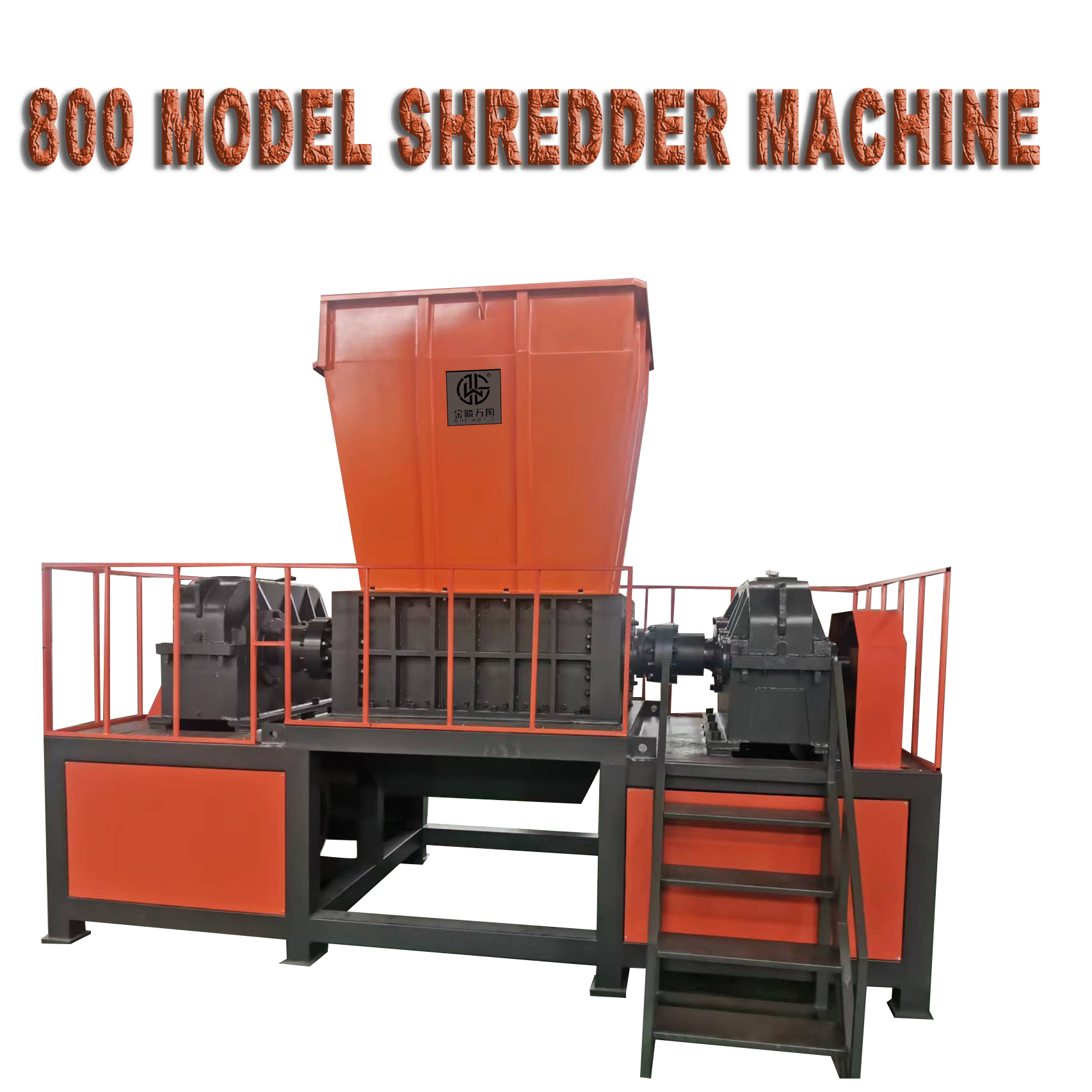 600 Model Large Double Shaft Shredder Machine for Metal Sheet Crushing 