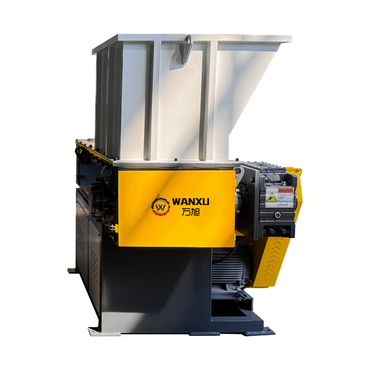WX-300S Small Single-Shaft Shredder front view showing heavy-duty steel construction