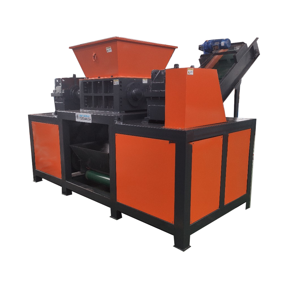 Industrial appliance shredder processing end-of-life refrigerators and white goods