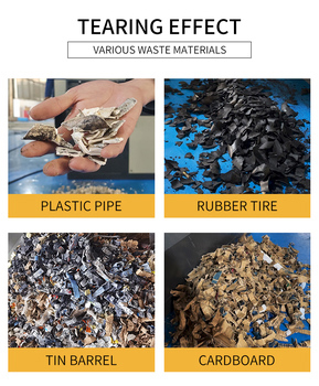 Internal V-shaped staggered blades and rotor of the scrap metal shredder