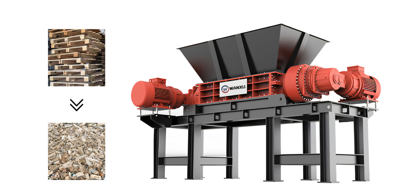 1200 Model Large Double Shaft Shredder Machine for Metal Sheet Crushing