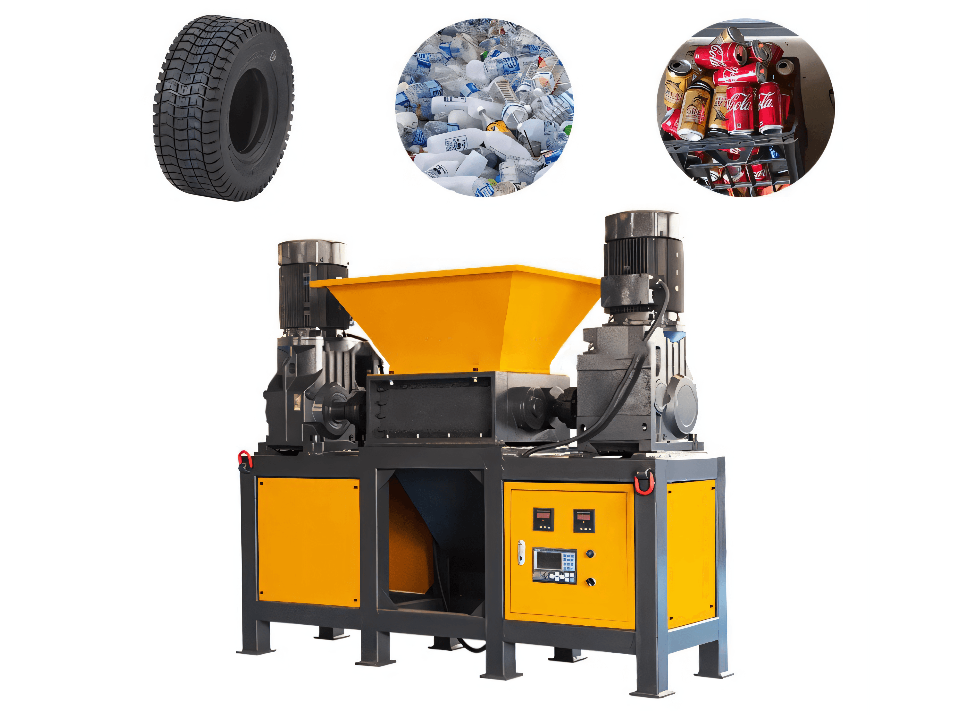 WX-800D Dual-Shaft Waste Shredder